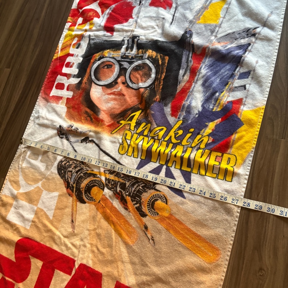 Vintage 1999 Star Wars Episode I Anakin Skywalker Beach Towel - Picture 7 of 10